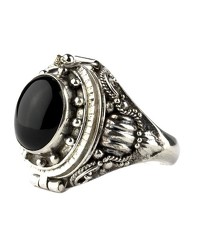 Silber-Giftring mit Onyx - vergleichen und g&uuml;nstig kaufen